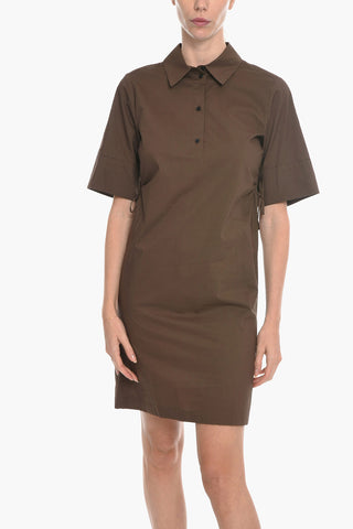 Cotton NAJA Shirtdress with Side Cut Out Details