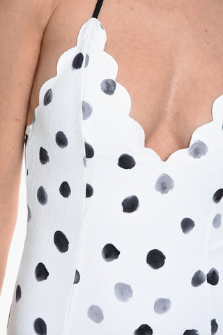 Costume Intero BROADWAY A Pois con Orlo Smerlato