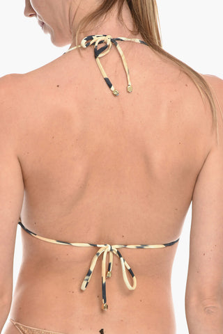 Top Bikini CAIA a Triangolo a Fantasia