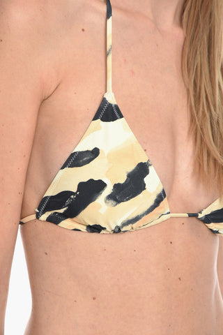 Top Bikini CAIA a Triangolo a Fantasia
