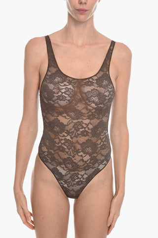 Body in Pizzo a Tinta Unita