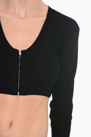 VANESSA HONG Crop Cardigan MISS With V-Neck And Front Closure