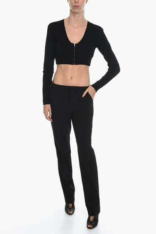 VANESSA HONG Crop Cardigan MISS With V-Neck And Front Closure