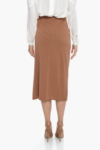 Draped CHRISTY Skirt with Front Slit