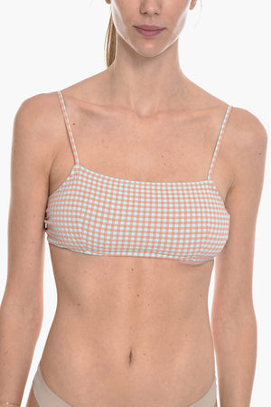 Top Bikini FILIPPA Bicolore a Quadri Gingham