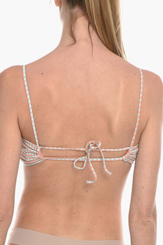 Top Bikini FILIPPA Bicolore a Quadri Gingham