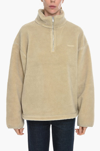 Solid Color Fleece ARCHIE Sweater with Half Zip