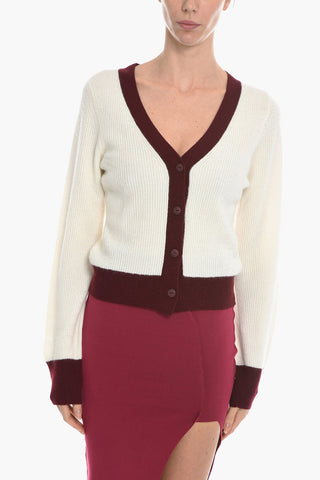 Cardigan VEE in Cashmere con Scollo a V