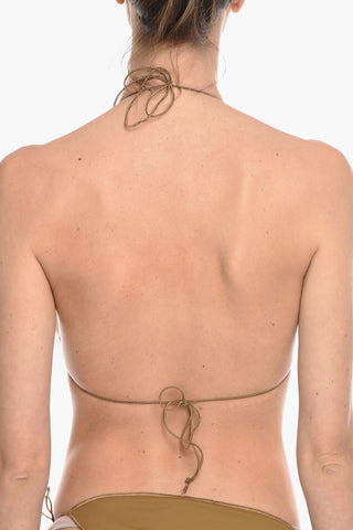 Bikini Top a Triangolo a Tinta Unita