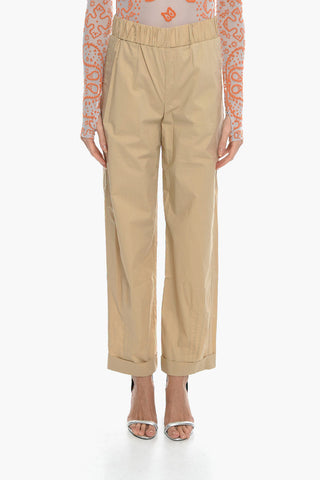 Organic Cotton SABRA Pants with Cuffed Hem