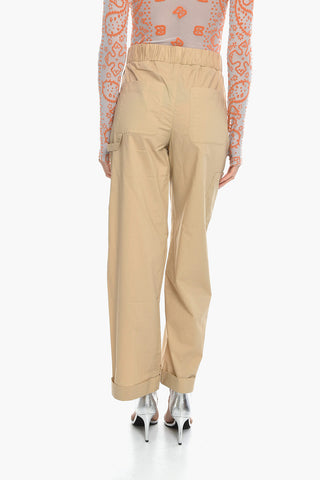 Organic Cotton SABRA Pants with Cuffed Hem