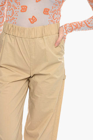 Organic Cotton SABRA Pants with Cuffed Hem