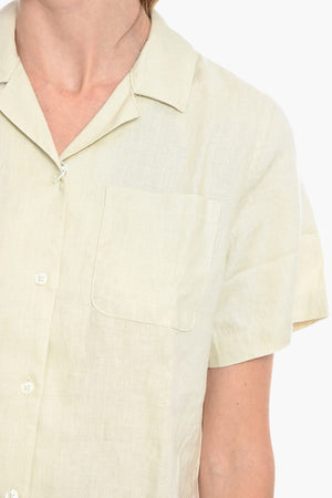 Hemd OSCARINE aus Leinen mit Brusttasche
