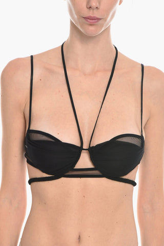 Reggiseno a Balconcino Trasparente con Ferretto