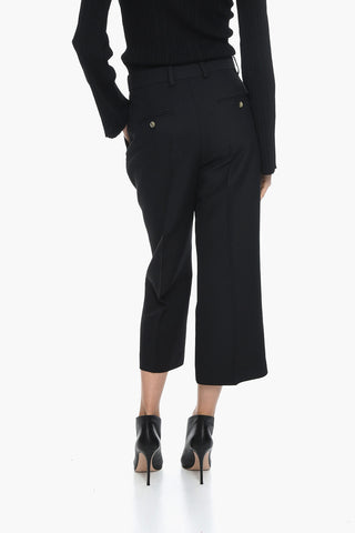 4 Pocket Cropped Fit Pants with Belt Loops