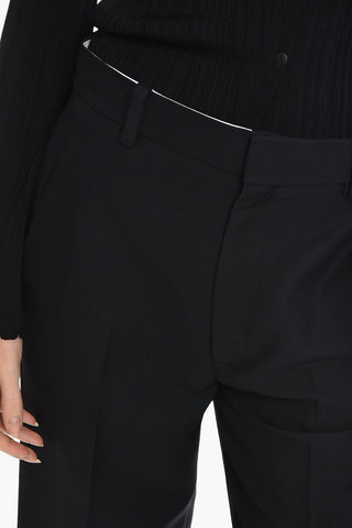 4 Pocket Cropped Fit Pants with Belt Loops