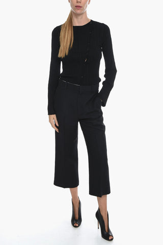 4 Pocket Cropped Fit Pants with Belt Loops
