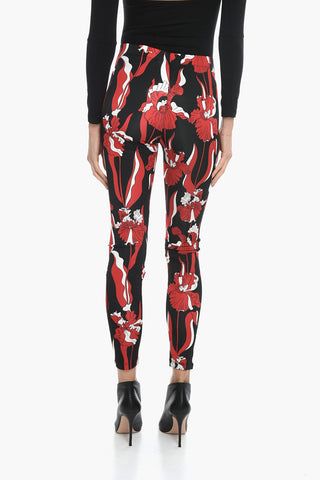 BOUTIQUE Viscose Blend Leggings with Floral Motif