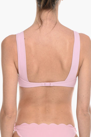 scalloped hem NORTH balconette bikini top with underwire