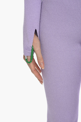 VANESSA HONG Turtleneck JILL Cropped Sweater with Removable Karabiner