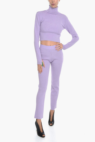 VANESSA HONG Turtleneck JILL Cropped Sweater with Removable Karabiner