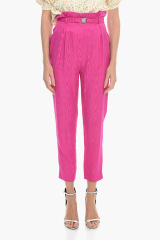 BOUTIQUE Jacquard Viscose Pants with Safety Belt