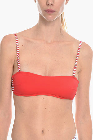 Bandeau-Bikini-Oberteil BFB-DOLYS mit Streifendetails