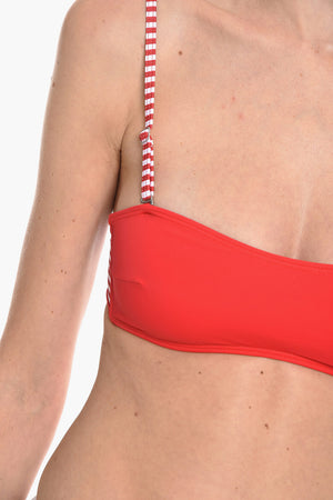 Bandeau-Bikini-Oberteil BFB-DOLYS mit Streifendetails