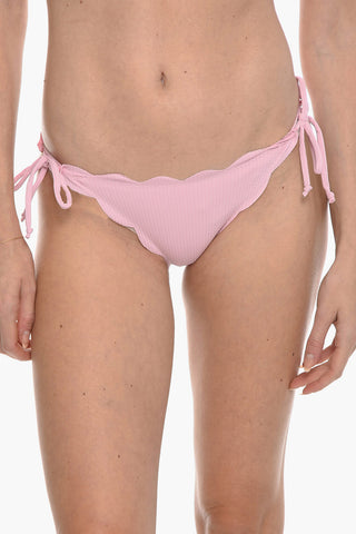 Solid Color MOTT Bikini Bottom with Scalloped Edges