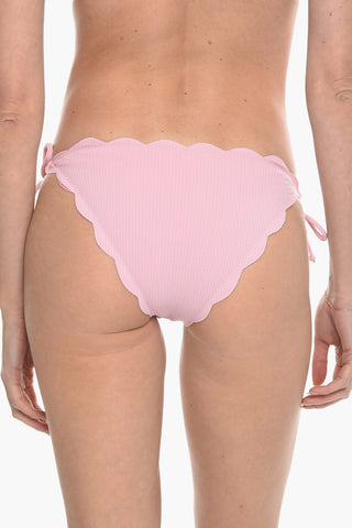 Solid Color MOTT Bikini Bottom with Scalloped Edges