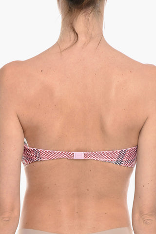 Bikini Top a Fascia ANTIBES Reversibile ad Orli Smerlati