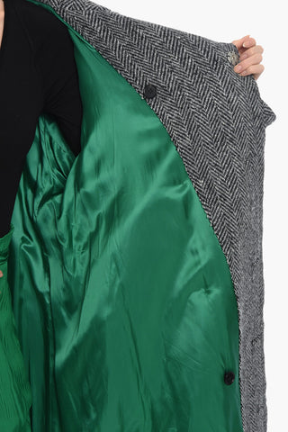 MM0 Cappotto Monopetto in Lana Distressed