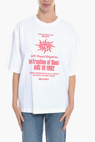 Front Printed WINGS FESTIVAL Crew-neck T-Shirt
