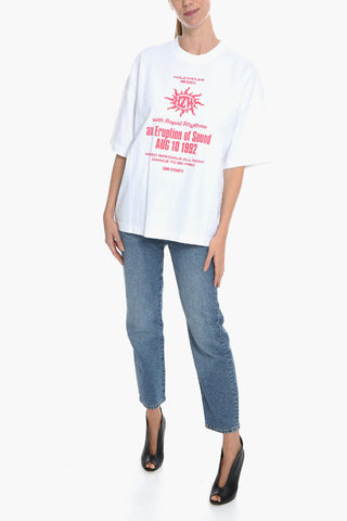 Front Printed WINGS FESTIVAL Crew-neck T-Shirt