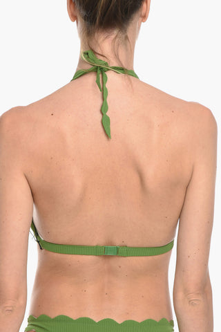 scalloped edges SPRING Triangle Bikini Top