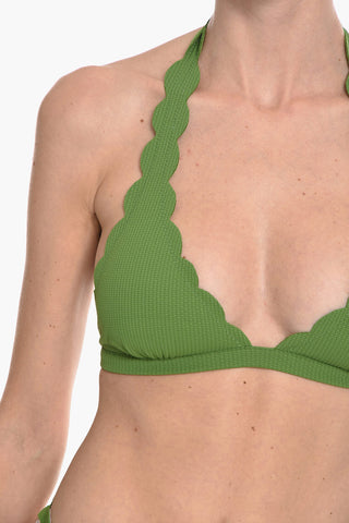 scalloped edges SPRING Triangle Bikini Top