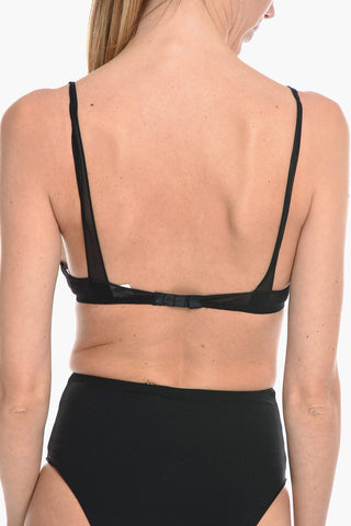 Reggiseno Trasparente con Strass Multicolor