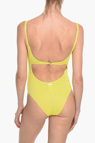 Costume Intero in Lurex con Dettagli Cut-Out 