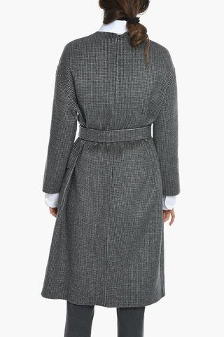 STUDIO Houndstooth Wool FEZ Coat