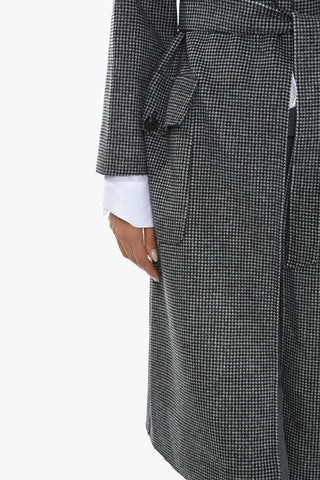 STUDIO Houndstooth Wool FEZ Coat
