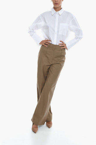 Wool Palazzo Pants