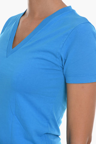 3-Piece Cotton T-Shirt Set with Crew and V Neck