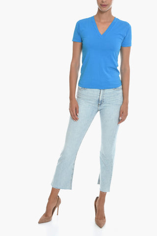 3-Piece Cotton T-Shirt Set with Crew and V Neck