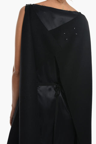 MM1 Abito a Mantella in Lana e Satin