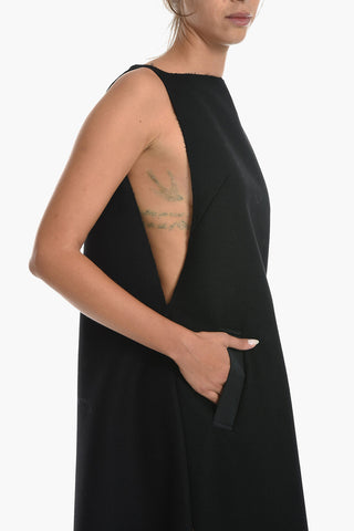 MM1 Abito a Mantella in Lana e Satin