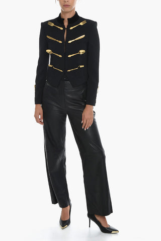 COUTURE! Crop DALÌ Blazer with Applied Cutlery