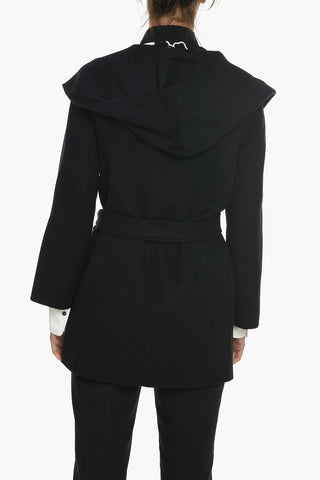 STUDIO Wool Blend Tailored TONDO Coat With Hood