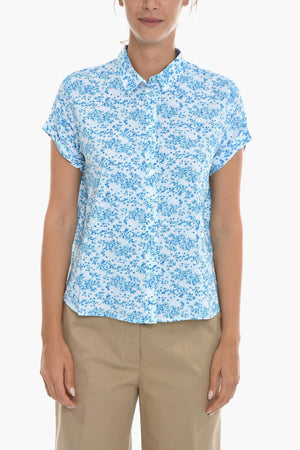 Zweifarbiges Bedrucktes Shirt MAJAN