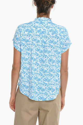 투톤 프린트 셔츠 MAJAN