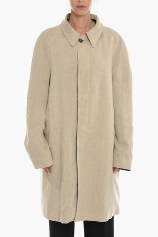 MM1 Cotton Blend Reversible Coat with Hidden Buttoning